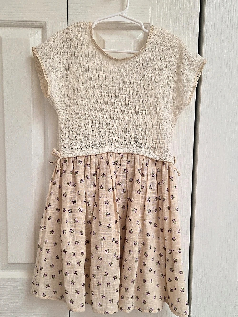 Zara Floral Knit Top Dress Size 6